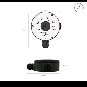 Black Reolink Camera Junction Box